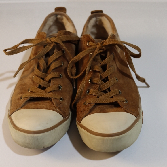 UGG Brown and Cream Sneakers - Picture 1 of 13